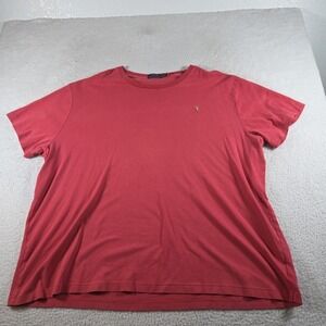 Polo Ralph Lauren T Shirt Mens 4XB Red Short Sleeve Flesh Pony